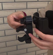 自転車 ボトルゲージ スマホホルダー 一体型 ドリンクホルダー 水筒ホルダー 飲料水 ペットボトル 缶ジュース スマホ 360度回転 サイクリング コンパクト 黒
