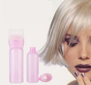アプリケーターボトル ヘアカラー用 ヘアカラーボトル カラーリング コーム付き ブラシ メモリ付き コームボトル 染色 毛染め 髪染め 白髪染め 自宅 セルフケア