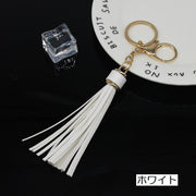 キーホルダー バッグチャーム タッセル レザー調 キーチャーム キーチェーン キーリング 房飾り 上品 エレガント おしゃれ かわいい ギフト 記念品 お土産 レディース メンズ 子供 キッズ 大人女子 カバン 鍵 カギ 目印