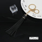 キーホルダー バッグチャーム タッセル レザー調 キーチャーム キーチェーン キーリング 房飾り 上品 エレガント おしゃれ かわいい ギフト 記念品 お土産 レディース メンズ 子供 キッズ 大人女子 カバン 鍵 カギ 目印