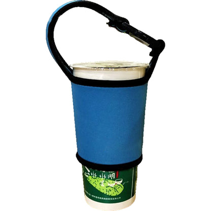 ドリンクホルダー カップホルダー タンブラーカバー 500-700ml ストラップ付 飲料カバー ライトブルー バリエーション画像