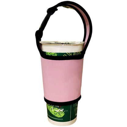 ドリンクホルダー カップホルダー タンブラーカバー 500-700ml ストラップ付 飲料カバー ピンク バリエーション画像
