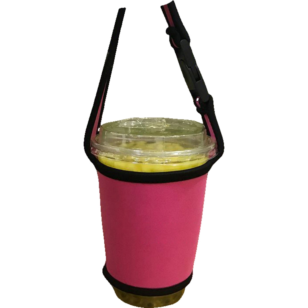 ドリンクホルダー カップホルダー タンブラーカバー 500-700ml ストラップ付 飲料カバー ローズ バリエーション画像