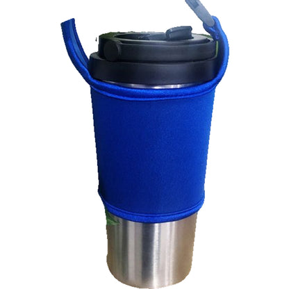 ドリンクホルダー カップホルダー タンブラーカバー 500-700ml ストラップ付 飲料カバー ロイヤルブルー バリエーション画像