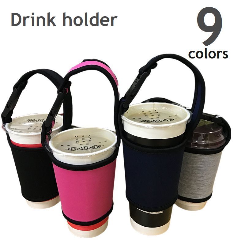 ドリンクホルダー カップホルダー タンブラーカバー 500-700ml ストラップ付 飲料カバー 商品画像