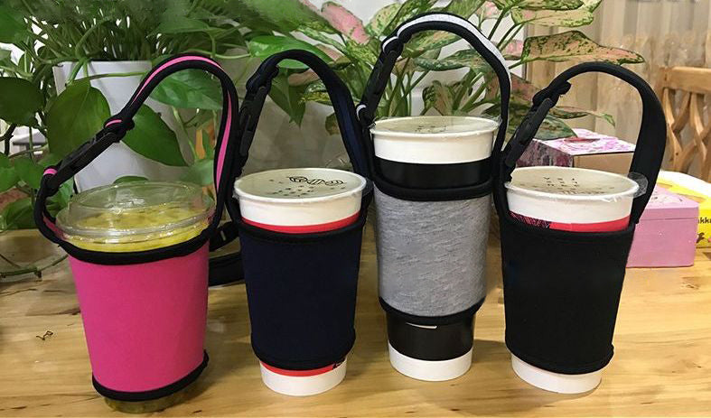 ドリンクホルダー カップホルダー タンブラーカバー 500-700ml ストラップ付 飲料カバー 商品画像2