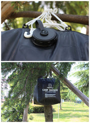 ポータブルシャワー 40リットル 40L 簡易シャワー 手動式 ウォーターシャワー 携帯シャワー ウォータータンク 海水浴 アウトドア キャンプ 防災 電源不要 モバイルシャワー 折り畳み式 折りたたみ式