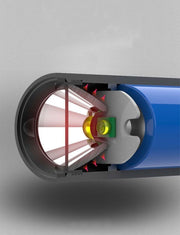 懐中電灯 LED ライト 小型 コンパクト USB 充電式 明るい 持ち運び 携帯 ハンディ ブラック 黒 リチウム シンプル 防災 夜道 アウトドア 便利