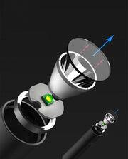 懐中電灯 LED ライト 小型 コンパクト USB 充電式 明るい 持ち運び 携帯 ハンディ ブラック 黒 リチウム シンプル 防災 夜道 アウトドア 便利