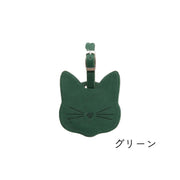 ラゲッジタグ トラベル用品 動物 猫 ブラウン ブラック ブルー ピンク かわいい 紛失防止 スーツケース