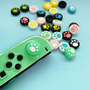 スティックカバー 6個セット ボタンカバー Nintendo Switch joy-con用 スティックキャップ ボタンキャップ シリコン 肉球 可愛い キュート ニンテンドー スイッチ 任天堂