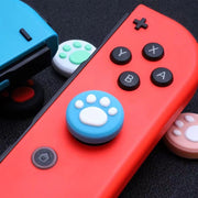スティックカバー 6個セット ボタンカバー Nintendo Switch joy-con用 スティックキャップ ボタンキャップ シリコン 肉球 可愛い キュート ニンテンドー スイッチ 任天堂