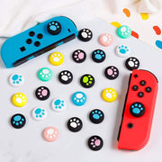 スティックカバー 6個セット ボタンカバー Nintendo Switch joy-con用 スティックキャップ ボタンキャップ シリコン 肉球 可愛い キュート ニンテンドー スイッチ 任天堂