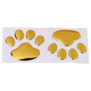 自動車用ステッカー 2枚セット カー用品 デカール 肉球 足跡 クマ 犬 猫 イヌ ネコ かわいい ドレスアップ キズ隠し カスタム