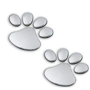 自動車用ステッカー 2枚セット カー用品 デカール 肉球 足跡 クマ 犬 猫 イヌ ネコ かわいい ドレスアップ キズ隠し カスタム
