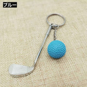 キーホルダー キーリング ゴルフボール アイアン ゴルフクラブ型 スポーツ 男女兼用 レディース メンズ ユニセックス バッグチャーム 可愛い おしゃれ プレゼント 贈り物 誕生日 ギフト