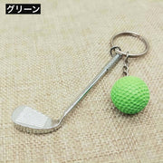キーホルダー キーリング ゴルフボール アイアン ゴルフクラブ型 スポーツ 男女兼用 レディース メンズ ユニセックス バッグチャーム 可愛い おしゃれ プレゼント 贈り物 誕生日 ギフト