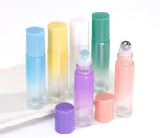 アトマイザー ロールオンタイプ 詰め替え容器 10ml 香水 コロン リフレッシングオイル ハーブオイル アロマオイル ミニボトル 塗る 携帯用 持ち運び おしゃれ かわいい グラデーションカラー キュート