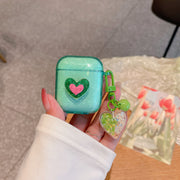 イヤホンケースカバー AirPods Pro 第3世代 第2世代 第1世代 エアポッズ 保護ケース ハート グリッター ラメ キラキラ かわいい おしゃれ