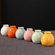 花瓶 花びん フラワーベース 花器 陶器 セラミック 置物 丸型 装飾 インテリア 生け花 リビング 玄関 寝室 シンプル おしゃれ