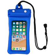 スマホ用防水ケース ストラップ付き スナップボタン 防水ポーチ 防水カバー クリア 水中撮影 多機種対応 iPhone Galaxy スマートフォン 携帯電話 防塵 貴重品入れ プール 海水浴 レジャー