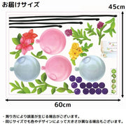 ウォールステッカー 壁紙シール DIY 模様替え 飾り 室内装飾 花 植物 防水 インテリア 貼り付け簡単 リビング 子供部屋