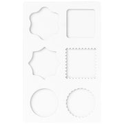シリコンモールド シーリングスタンプ用 スタンプ板 丸型 四角型 切手型 シーリング スタンプ パッド シーリングワックス用 シール 封蝋 可愛い