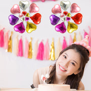 バルーン アルミ風船 10個セット ハート パーティーグッズ 装飾 飾り デコレーション 結婚式 誕生日 お祝い 記念日 ウェディング 二次会 イベント
