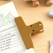 マグネットクリップ 袋留め 書類整理 メモ プリント 掲示 冷蔵庫 磁石付き ワイド 便利 シンプル 無地 文房具