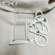iPhoneケース スマホケース クリアケース ストラップ付き 肩掛け 斜め掛け 首掛け カードポケット 保護 傷防止 汚れ防止 透明 クリア シンプル お洒落 レディース メンズ iPhoneカバー スマホカバー スマートフォンケース アイフォンケース プチギフト 贈り物