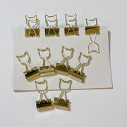 ダブルクリップ 10個セット メタルクリップ ねこ 星 ハート ペーパークリップ 紙留め 袋留め 事務用品 文房具 書類 資料 紙挟み ミニクリップ 19mm ステーショナリー 可愛い おしゃれ オフィス 学校 雑貨