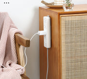電源タップホルダー 同色4個セット スライド式 粘着テープ 取り付け 固定器 貼付け 壁掛け 収納 粘着式 固定 テープ 貼り付け リモコン 収納 簡単 便利 アイデアグッズ