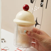 綿棒ケース 綿棒入れ 小物入れ クリアケース 蓋付き ふた付き 透明 シンプル めんぼう 収納 ケース ボックス