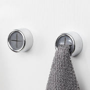 タオルホルダー タオル掛け 布巾掛け タオルハンガー 同色2個セット 差し込むだけ 両面テープ 粘着式 シンプル 便利 工具不要 穴あけ不要 台所 キッチン 洗面所 トイレ 壁面 お風呂 バスルーム