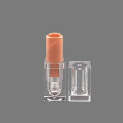 口紅ケース 空ケース 容器 リップクリームチューブ サンプルチューブ ハンドメイド 手作り 化粧品容器 詰め替え用 ポータブル用 リップケース ルージュケース クリアカラー 透明 グロス 口紅 リップ ボトル シンプル 透明 橙