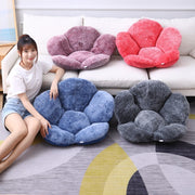 クッション 座布団 フロアクッション チェアクッション 75×40cm 花型 フラワー 一人掛け フローリング ソファー 椅子 柔らかい お洒落 可愛い モコモコ 自宅用 カラバリ豊富