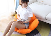 クッション 座布団 フロアクッション チェアクッション 75×40cm 花型 フラワー 一人掛け フローリング ソファー 椅子 柔らかい お洒落 可愛い モコモコ 自宅用 カラバリ豊富