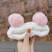 ヘアバンド ヘッドバンド パンダ ふわふわ レディース 女性用 婦人用 もこもこ 耳付き 洗顔 バスタイム おしゃれ かわいい おウチ時間 リラックスタイム ヘアアクセサリー