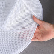 帽子用洗濯ネット 単品 1個 キャップ用洗濯ネット 洗濯用品 洗濯グッズ ランドリー用品 ランドリーグッズ 野球帽 ベイスボールキャップ キャップ 帽子 型崩れ防止 メッシュ 通気性 ジッパー 立体縫製 ブルー ホワイト シンプル 便利