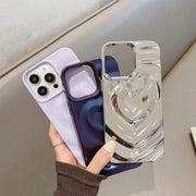 スマホケース スマホカバー iPhone用ケース iPhone用カバー キズ防止 汚れ防止 ハート ウェーブ おしゃれ かっこいい スマートフォンケース