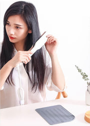 ヘアアイロン用耐熱マット シリコン製 シリコンマット ストレートアイロン 持ち運び 耐熱 シンプル 無地 折りたたみ