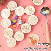 シーリングスタンプヘッド ヘッドのみ 封蝋 封ろう 誕生日 ハッピーバースデー 文房具 レター用品 丸形 四角 スクエア ラウンド 英字 ロゴ アルファベット お祝い おしゃれ かわいい