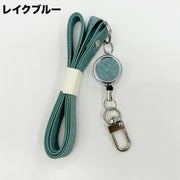 ネックストラップ ネックホルダー ロングストラップ 伸縮リール ナスカン IDカード 社員証 スマホ 首掛け 肩掛け 斜め掛け 落下防止 紛失防止 男女兼用 おしゃれ シンプル