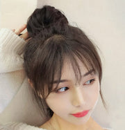 お団子ウィッグ ヘアゴム ウィッグゴム 部分ウィッグ ポイントウィッグ つけ毛 髪ゴム ヘアアクセサリー 女性 レディース 髪留め まとめがみ 簡単 ボリュームアップ ふんわり アレンジ かわいい イメージチェンジ 黒 茶