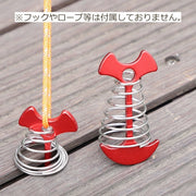 アンカーペグ ウッドデッキペグ テントペグ カラビナ付き 金具 ひっかけ 引っ掛け 固定 ロープ すき間 隙間 スプリング 簡単 アウトドア 屋外 野外