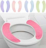 便座シート ペア 1セット 便座カバー トイレ用品 トイレシート トイレカバー 貼るタイプ 粘着 洗える 防水 シンプル カラバリ豊富