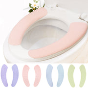 便座シート ペア 1セット 便座カバー トイレ用品 トイレシート トイレカバー 貼るタイプ 粘着 洗える 防水 シンプル カラバリ豊富
