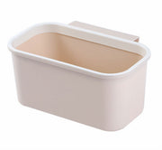 ベッドサイド収納ボックス 収納ケース 整理用品 小物入れ ゴミ箱 吊り下げ式 引っ掛け フック付き シンプル 雑誌 書籍 本 スマホ タブレット 携帯 眼鏡 イヤホン コード 収納 整理 ホワイト 白