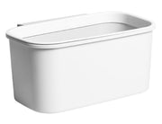 ベッドサイド収納ボックス 収納ケース 整理用品 小物入れ ゴミ箱 吊り下げ式 引っ掛け フック付き シンプル 雑誌 書籍 本 スマホ タブレット 携帯 眼鏡 イヤホン コード 収納 整理 ホワイト 白