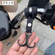 バイク用フック 自転車用フック コンビニフック バイク用品 バイクアクセサリー 錨型 いかり ヘルメット 荷物 買い物 便利 簡単 シンプル 可愛い かわいい おしゃれ 黒 白 赤